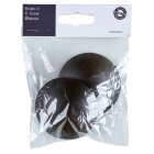 Hettich Wandpuffer, Ø 60mm, Kunststoff, braun, 2 Stück