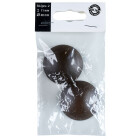 Wandpuffer, Ø 40 mm, braun, Kunststoff