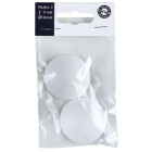 Wandpuffer, Ø 40 mm, weiß, Kunststoff