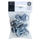 Parkettgleiter 24mm, zum Anschrauben, Metall, 8 Stück