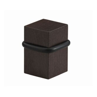 Hettich Türstopper inkl. Befestigungsmaterial, 28 x 28mm, Holz dunkel