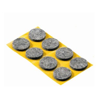 Parkettgleiter Naturfilz 22 mm rund, selbstklebend
