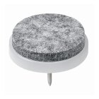 HETTICH Filzgleiter mit Stift, 28mm, weiß 4 Stück