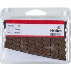 Hettich Unterlegkeil zum Abknipsen, 8 x 20 x 100 mm, Kunststoff, braun, 10 Stück