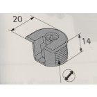 Exzenter Verbindungsbeschlag VB 35/16 mit Einschraubdübel, Spannmaß 6,7 mm  4 Stück