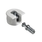 HETTICH Exzenter Verbindungsbeschlag mit Einschraubdübel, VB 35/16, Spannmaß 6,7 mm, 8 Stück