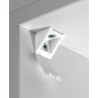 HETTICH Eckverbinder, 22 x 22 x 24 mm, weiß, 4 Stück