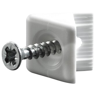 Hettich Rückwandstabilisator, 15 x 10,7 mm, weiß, 20 Stück