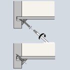 Hettich Rückwandstabilisator, 15 x 10,7 mm, weiß, 20 Stück