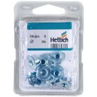 Hettich Stahl-Einschlagmutter mit M5 Gewinde, Ø 8/18 mm, Stahl verzinkt, 8 Stück