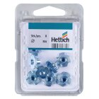 HETTICH Stahl-Einschlagmutter mit Gewinde, M4, Ø6 / 15 mm, Stahl, verzinkt 8 Stück