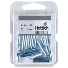 Hettich Steckbodenträger, 5 x 24mm, verzinkt, 20 Stück