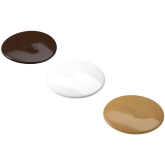 HETTICH Abdeckkappe für Rastex 25, weiß, braun, beige  24 Stück