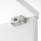HETTICH Aufschraub-Trapezbeschlag, 15,8 x 40 x 20,5 mm, vernickelt, 4 Stück