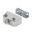 HETTICH Aufschraub-Trapezbeschlag, 15,8 x 40 x 20,5 mm, vernickelt, 4 Stück