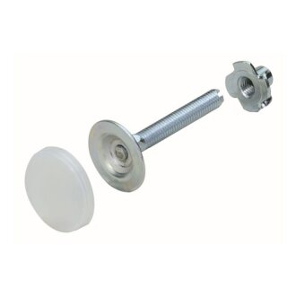 Hettich Verstellschraube mit Einschlagmutter, M8 x 60 mm, verzinkt, 2 Stück