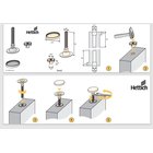 Verstellschraube M8 x 60mm mit Einschlagmutter verzinkt...