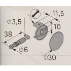 Verbindungsbeschlag 25/24,5mm Rastex  8 Stück