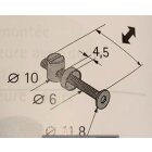 Verbindungsschraube M6 x 50mm mit Kloben, 8 Stück