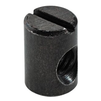 HETTICH Verbindungskloben für VB 9, M6 x 10 mm, Stahl, schwarz, 8 Stück