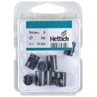 HETTICH Verbindungskloben für VB 9, M6 x 10 mm, Stahl, schwarz, 8 Stück