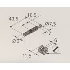 Verbindungsbeschlag 15/30mm Rastex  8 Stück