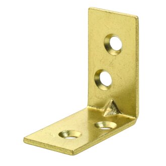 HETTICH Stuhlwinkel, 30 x 30 x 15 mm, vermessingt, 8 Stück