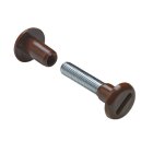 Hettich Verbindungsschraube M6, 34-45 mm, braun, 10...