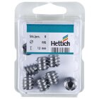 HETTICH Eindrehmuffen mit Innengewinde, M6, Ø6 mm, Stahl roh, 8 Stück