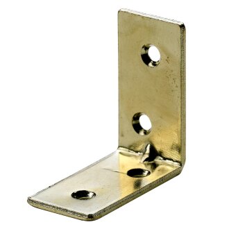 Hettich Stuhlwinkel, 40 x 40 x 15mm, vermessingt, 8 Stück
