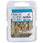 Hettich Stuhlwinkel, 40 x 40 x 15mm, vermessingt, 8 Stück