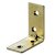 Hettich Stuhlwinkel, 40 x 40 x 15mm, vermessingt, 8 Stück