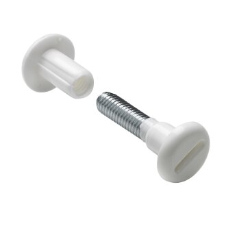 HETTICH Verbindungsschraube M6, 29-40mm, weiß, 10 Stück