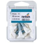 HETTICH Verbindungsschraube M6, 29-40mm, weiß, 10 Stück