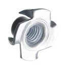 Stahl-Einschlagmutter mit Gewinde, M8, Ø11 / 22 mm, Stahl, verzinkt 8 Stück