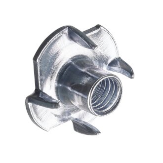 HETTICH Stahl-Einschlagmutter mit Gewinde, M6, Ø9 / 19 mm, Stahl, verzinkt  8 Stück