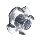 HETTICH Stahl-Einschlagmutter mit Gewinde, M6, Ø9 / 19 mm, Stahl, verzinkt  8 Stück