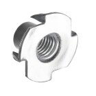 HETTICH Stahl-Einschlagmutter mit Gewinde, M6, Ø9 / 19 mm, Stahl, verzinkt  8 Stück