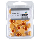 Abdeckkappe 10mm Kunststoff beige 20 Stück