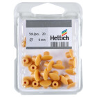 Abdeckkappe 6mm Kunststoff beige 20 Stück