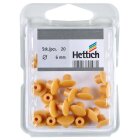HETTICH Abdeckkappe 6mm Kunststoff beige 20 Stück