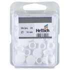 HETTICH Abdeckkappe, 10 mm, Kunststoff, weiß, 20 Stück