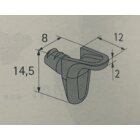 HETTICH Bodenträger 5mm vernickelt sekura2 20 Stück