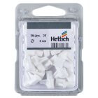 HETTICH Bodenträger 6mm Kunststoff weiß mit Zapfen 20 Stück