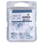 HETTICH Glasbodenträger mit Stahlstift, 5mm, Stahl/Kunststoff, 20 Stück