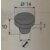 HETTICH Glasauflage, 14 mm, Kunststoff, transparent