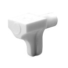 HETTICH Bodenträger, 5mm, Kunststoff, weiß, 20...