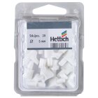 Hettich Bodenträger, 5mm, Kunststoff, weiß, 20 Stück