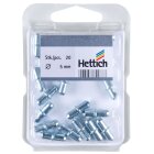 Hettich Bodenträger duplo, 5mm, verzinkt, 20 Stück