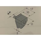 HETTIC Bodenträger 4mm transparent safety 20 Stück